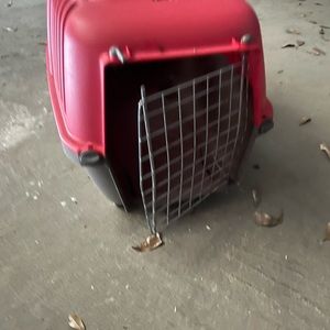 Small Red Dog carrier, only used once, for dogs up to 24 pounds